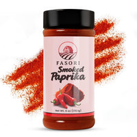 Fasori Smoked Paprika Powder 6 oz (170 g) – Oak Wood Smoked Paprika Spice, Bold Smoky Flavor, Perfect for Cooking, BBQ & Grilling