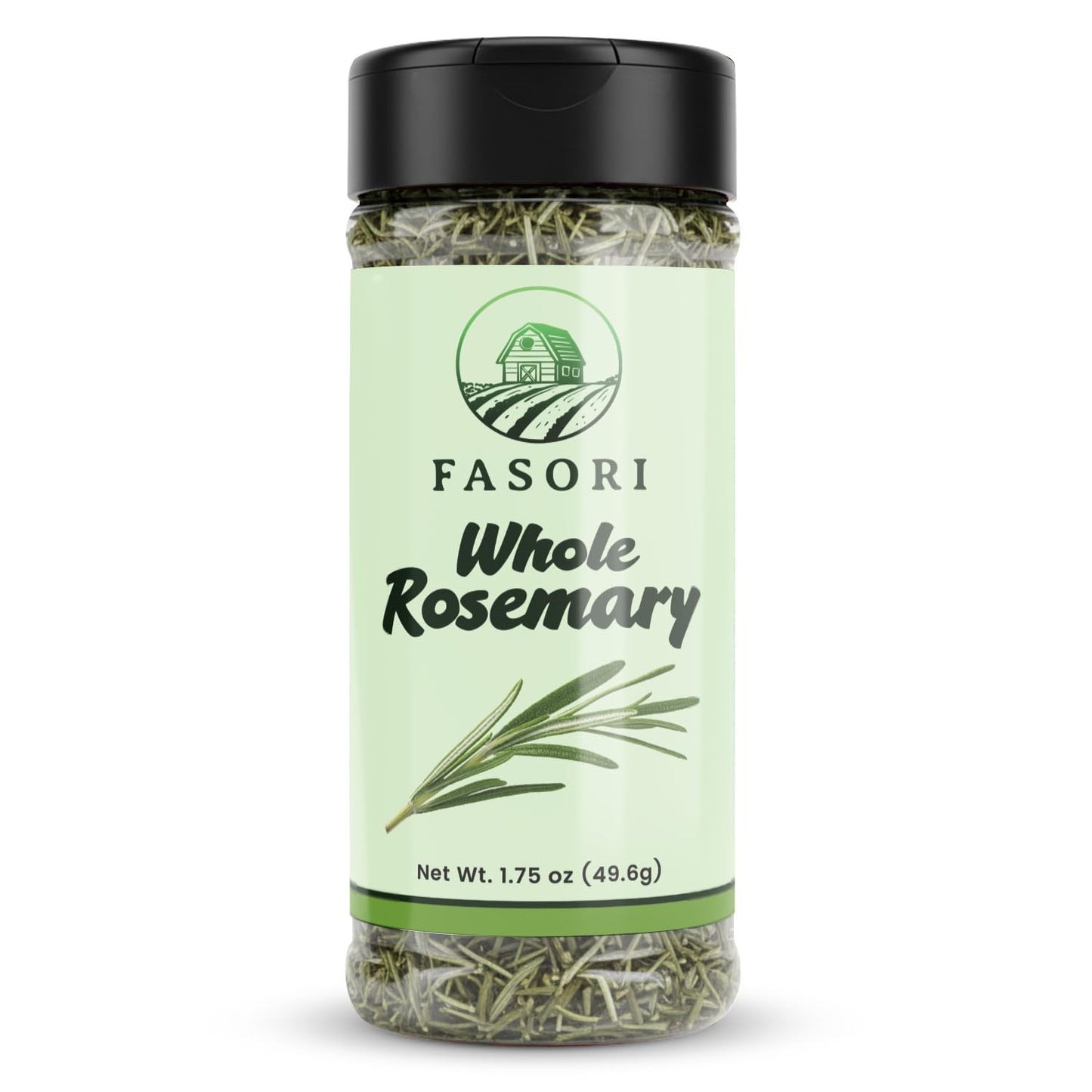 Fasori Rosemary Whole Leaves 1.75 oz (50 g) – Premium Dried Whole Rosemary Herb, Aromatic Mediterranean Spice for Cooking, Roasts, Chicken & Potatoes