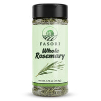 Fasori Rosemary Whole Leaves 1.75 oz (50 g) – Premium Dried Whole Rosemary Herb, Aromatic Mediterranean Spice for Cooking, Roasts, Chicken & Potatoes