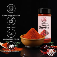 Fasori Smoked Paprika Powder 3 oz (85 g) – Oak Wood Smoked Paprika Spice, Bold Smoky Flavor, Perfect for Cooking, BBQ & Grilling