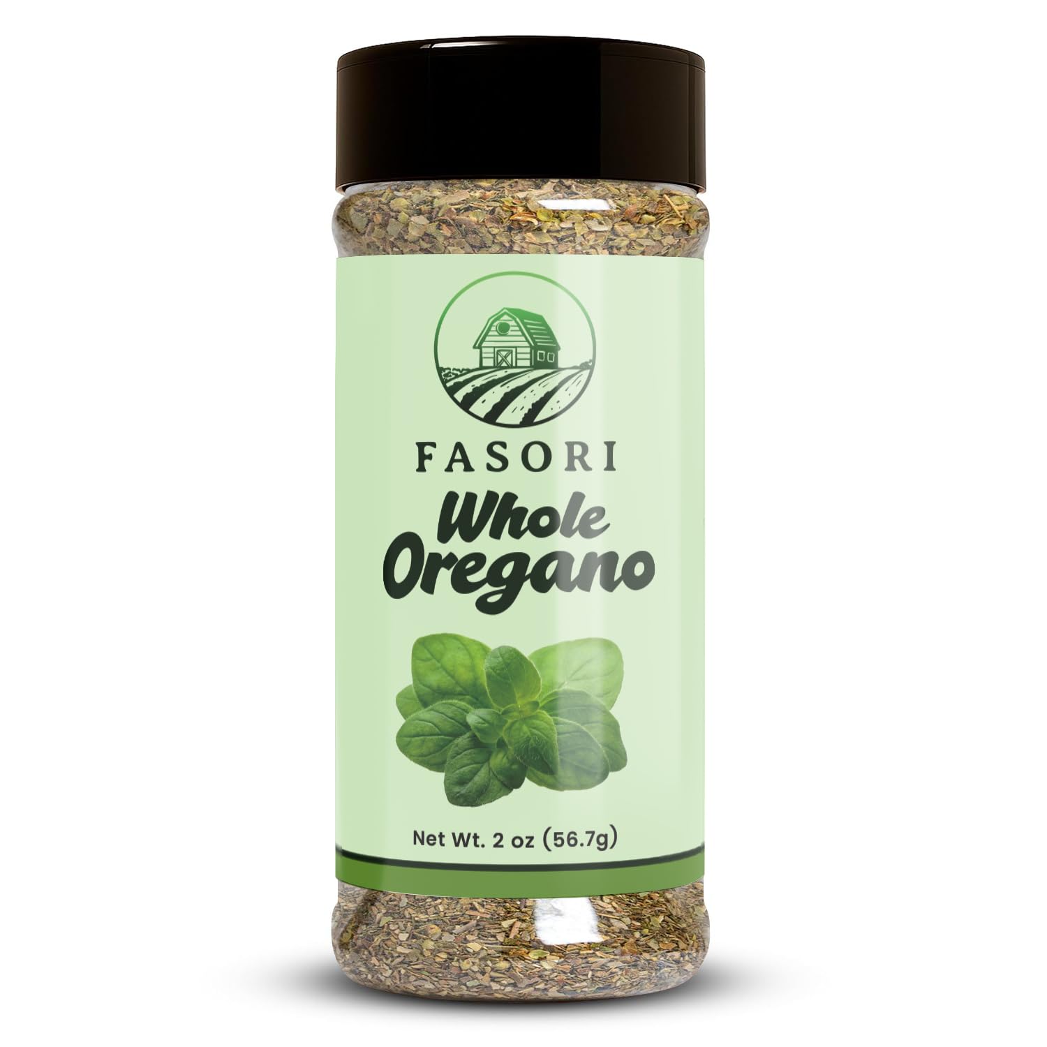 Fasori Oregano Whole Leaves 2 oz (57 g) – Premium Dried Oregano, Aromatic Mediterranean Herb for Italian Cooking, Pizza, Pasta & Sauces