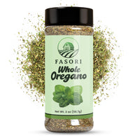 Fasori Oregano Whole Leaves 2 oz (57 g) – Premium Dried Oregano, Aromatic Mediterranean Herb for Italian Cooking, Pizza, Pasta & Sauces