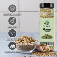 Fasori Fennel Seeds Whole 14 oz (397 g) – Premium Dried Fennel Seed, Aromatic Mediterranean & Indian Spice for Cooking, Tea & Seasoning