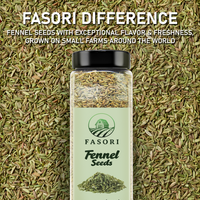 Fasori Fennel Seeds Whole 14 oz (397 g) – Premium Dried Fennel Seed, Aromatic Mediterranean & Indian Spice for Cooking, Tea & Seasoning