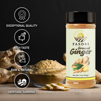 Fasori Ground Ginger Powder 3 oz (85 g) – Premium Fine Ginger Root, Fresh & Aromatic, Perfect for Cooking, Baking, Smoothies & Tea