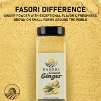Fasori Ground Ginger Powder 12 oz (340 g) – Premium Fine Ginger Root, Fresh & Aromatic, Perfect for Cooking, Baking, Smoothies & Tea