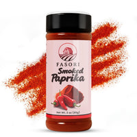 Fasori Smoked Paprika Powder 3 oz (85 g) – Oak Wood Smoked Paprika Spice, Bold Smoky Flavor, Perfect for Cooking, BBQ & Grilling
