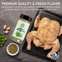Fasori Oregano Whole Leaves 4 oz (113 g) – Premium Dried Oregano, Aromatic Mediterranean Herb for Italian Cooking, Pizza, Pasta & Sauces