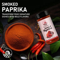 Fasori Smoked Paprika Powder 6 oz (170 g) – Oak Wood Smoked Paprika Spice, Bold Smoky Flavor, Perfect for Cooking, BBQ & Grilling